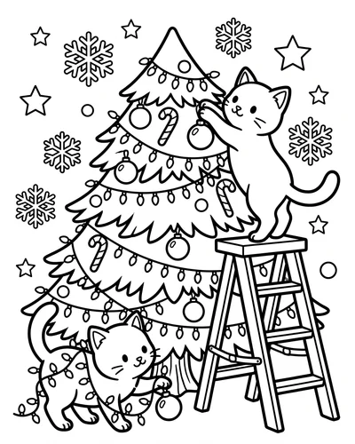Christmas Tree Coloring Pages — free printable coloring pages