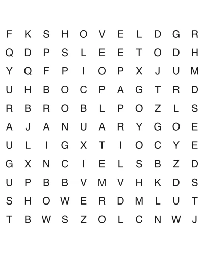Free printable easy word search puzzle 8, 11x11 grid, 2 directions, US Letter PDF with answer key