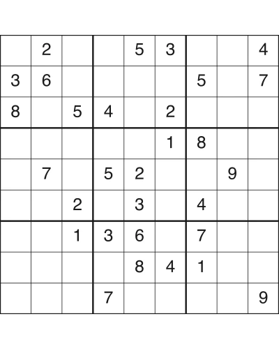 Free printable medium sudoku puzzle number 10 with solution, medium level, US Letter PDF