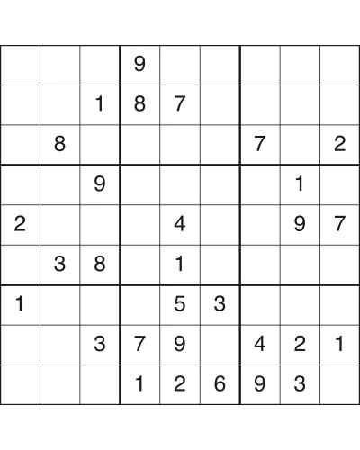 Free printable medium sudoku puzzle number 18 with solution, medium level, US Letter PDF