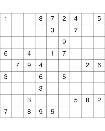 Free printable medium sudoku puzzle number 27 with solution, medium level, US Letter PDF