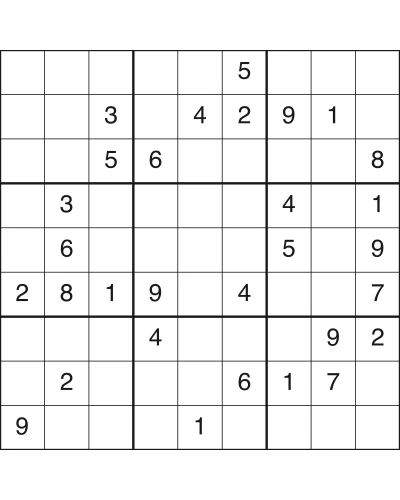 Free printable medium sudoku puzzle number 28 with solution, medium level, US Letter PDF