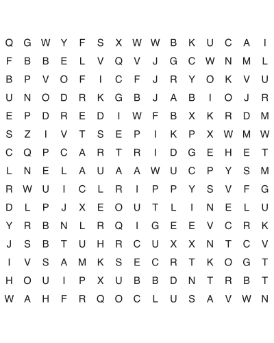 Free printable word search puzzle 2, 15x15 grid, 4 directions, US Letter PDF with answer key