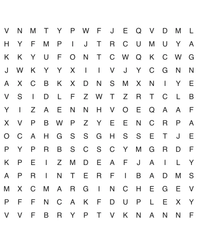 Free printable word search puzzle 5, 15x15 grid, 4 directions, US Letter PDF with answer key