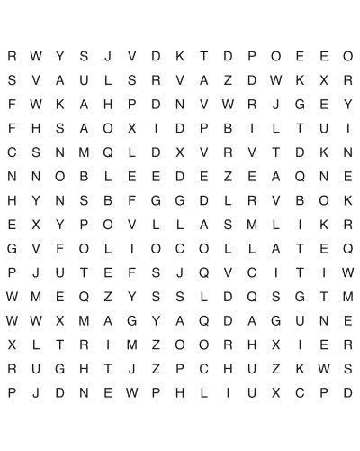 Free printable word search puzzle 7, 15x15 grid, 4 directions, US Letter PDF with answer key