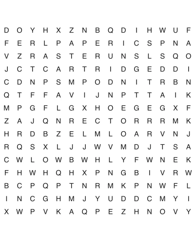 Free printable word search puzzle 12, 15x15 grid, 4 directions, US Letter PDF with answer key